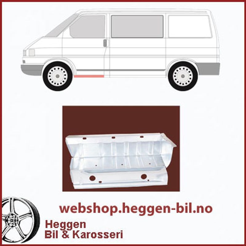 Kanal innvendig stigtrinn VW  T4 . 07.90-04.03  venstre