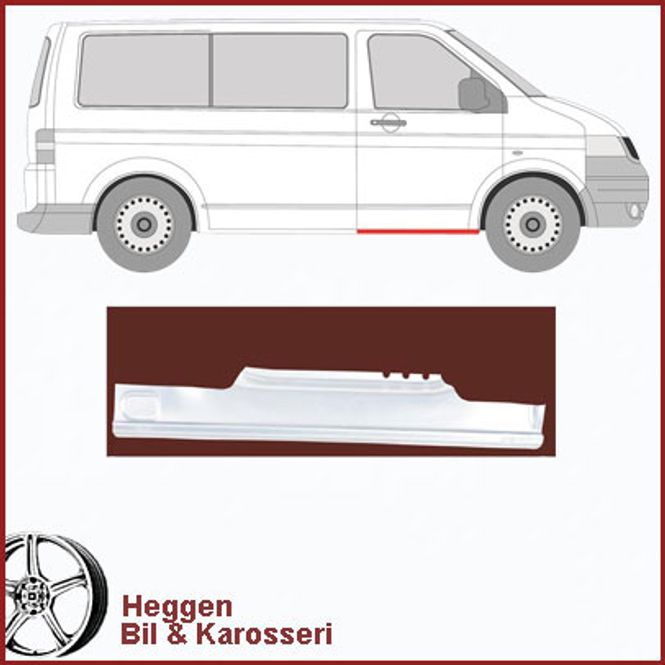 Hovedbilde Kanal VW  T5 under fordør. 04.03-08.15  høyre