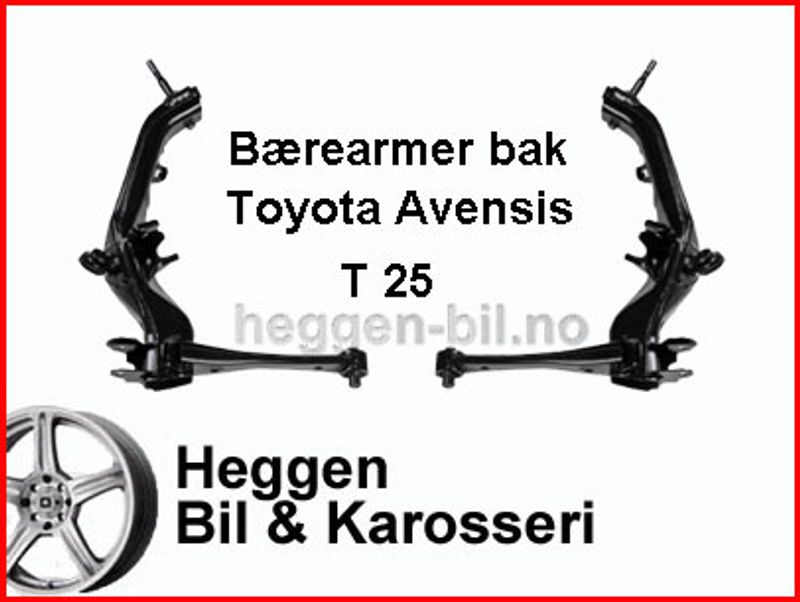 Billig bærebru høyre bak Toyota Avensis T25, 04.2003-11.2008