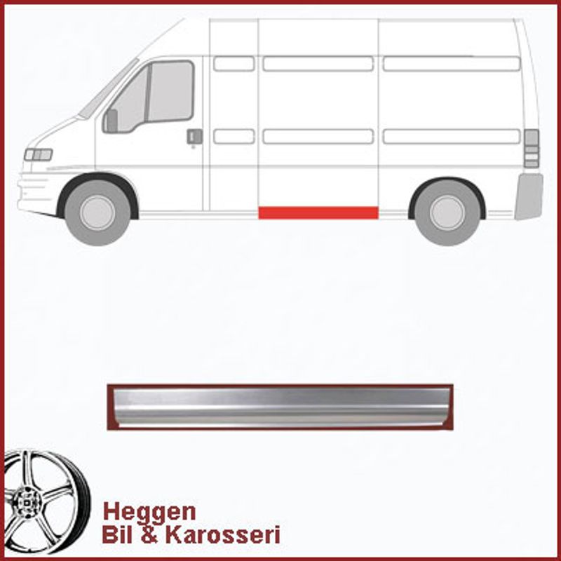Kanal Fiat Ducato 03.94-   venstre